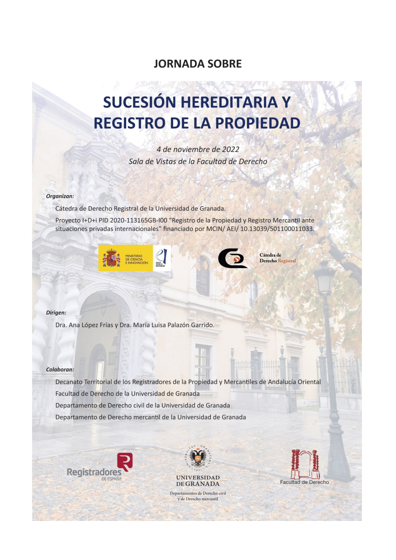 Jornada Sucesión y Registro de la Propiedad Jornada Sucesión y Registro de la Propiedad